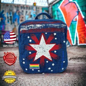 OFFICIAL Doctor Strange Disney Marvel América Chavez Denim Mini Backpack Bag NWT